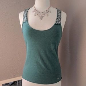 Teal A&F top